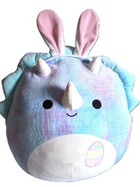 Squishmallows Niles the Triceratops Easter Plush 16”